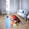 Lightning Mcqeen in Disney’s cartoon Car Carpet Living Room Rugs 4