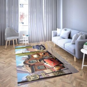 Lightning Mcqeen in Disney’s cartoon Car Carpet Living Room Rugs 40