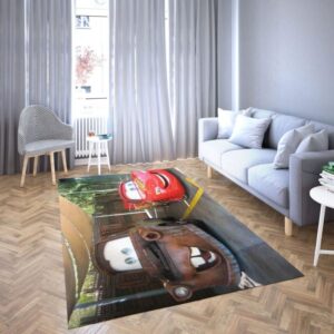 Lightning Mcqeen in Disney’s cartoon Car Carpet Living Room Rugs 41