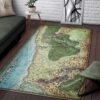 Limited Edition Rug Carpet The North Sword Coast Map Dungeons Dragons