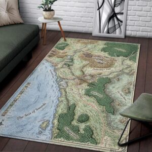 Limited Edition Rug Carpet The North Sword Coast Map Dungeons Dragons 2