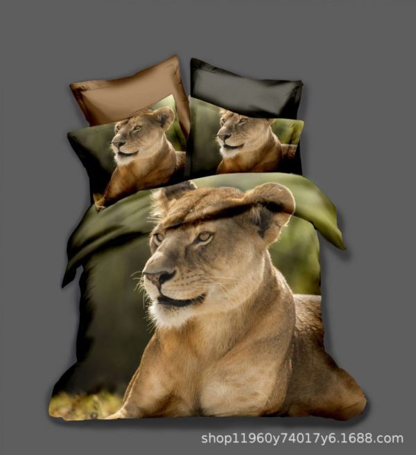 Lion 1 Duvet Cover and Pillowcase Set Bedding Set