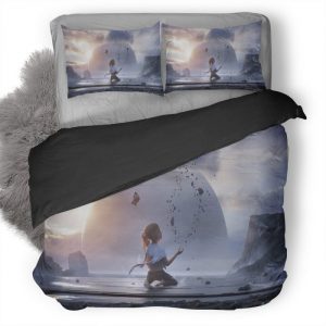 Little Girl Dream Artwork Ql Duvet Cover and Pillowcase Set Bedding Set