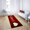 Liverpool Football Club Heart Carpet Living Room Rugs