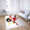 Liverpool Football Club Mohamed Salah Illustration Carpet Living Room Rugs