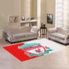 Liverpool Football Club Red And White Carpet Living Room Rugs