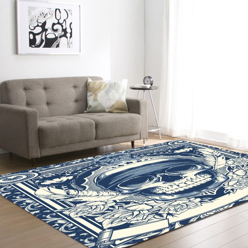 Lord Of The Skull Living Room Rug Carpet