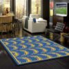 Los Angeles Chargers Repeat Carpet Living Room Rugs