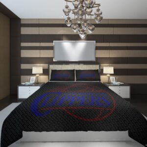 Los Angeles Clippers 67 NBA Basketball ize Duvet Cover and Pillowcase Set Bedding Set