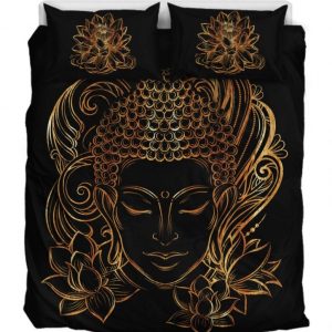 Lotus And Buddha Duver Duvet Cover and Pillowcase Set Bedding Set