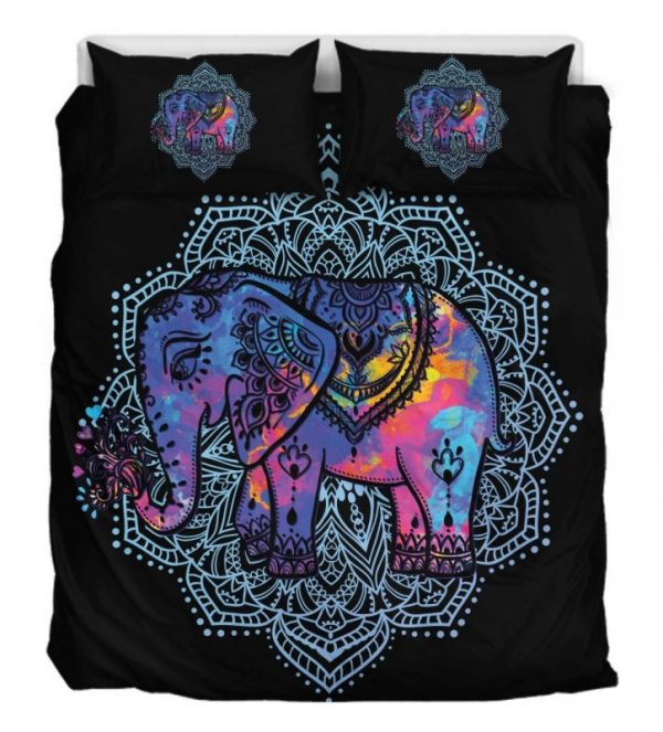 Love Elephants Duver Duvet Cover and Pillowcase Set Bedding Set