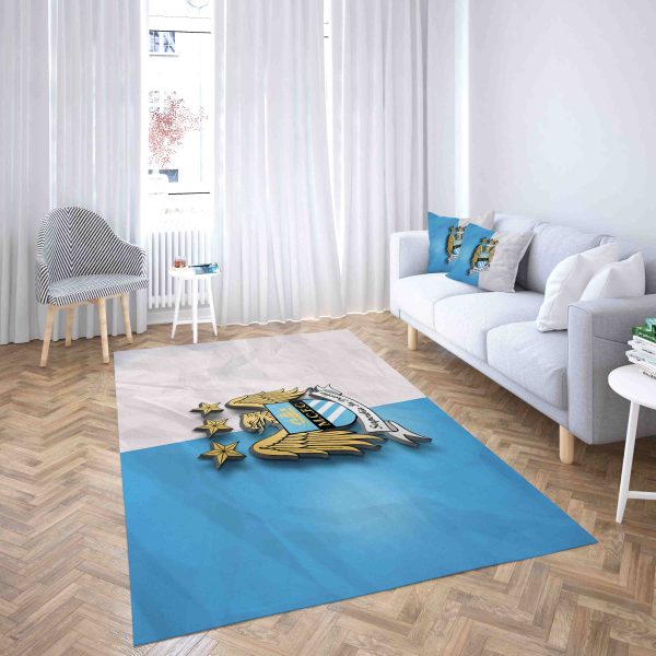 Manchester City Football Club Attractive Design Carpet Living Room Rugs