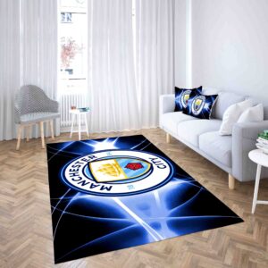 Manchester City Football Club Shine Carpet Living Room Rugs
