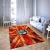 Manchester Giants Basketball Club Logo Red Fashion Beautifull Carpet Living Room Rugs