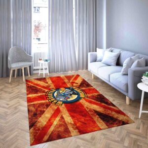Manchester Giants Basketball Club Logo Red Fashion Beautifull Carpet Living Room Rugs