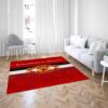 Manchester United Football Dark Red Carpet Living Room Rugs