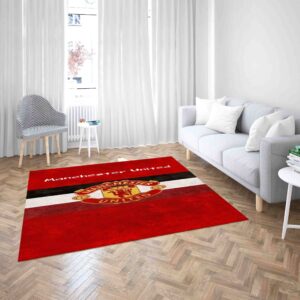 Manchester United Football Dark Red Carpet Living Room Rugs