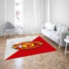 Manchester United Football Red And White Carpet Living Room Rugs
