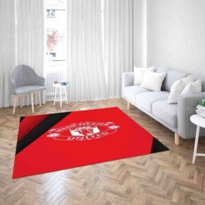 Manchester United Football Red Black White Carpet Living Room Rugs