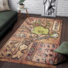 Map Of Hyrule From Legend Of Zelda Ocarina Of Time Area Rug carpet