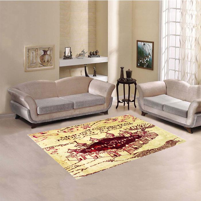 Marauders Map Harry Potter Living Room Rug Carpet