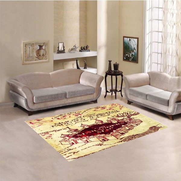 Marauders Map Harry Potter Living Room Rug Carpet