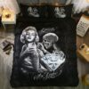 Marilyn Monroe Skull Duvet Cover and Pillowcase Set Bedding Set 398