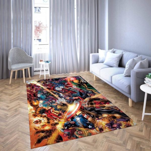 Marvel Avengers All Hero Carpet Living Room Rugs 33