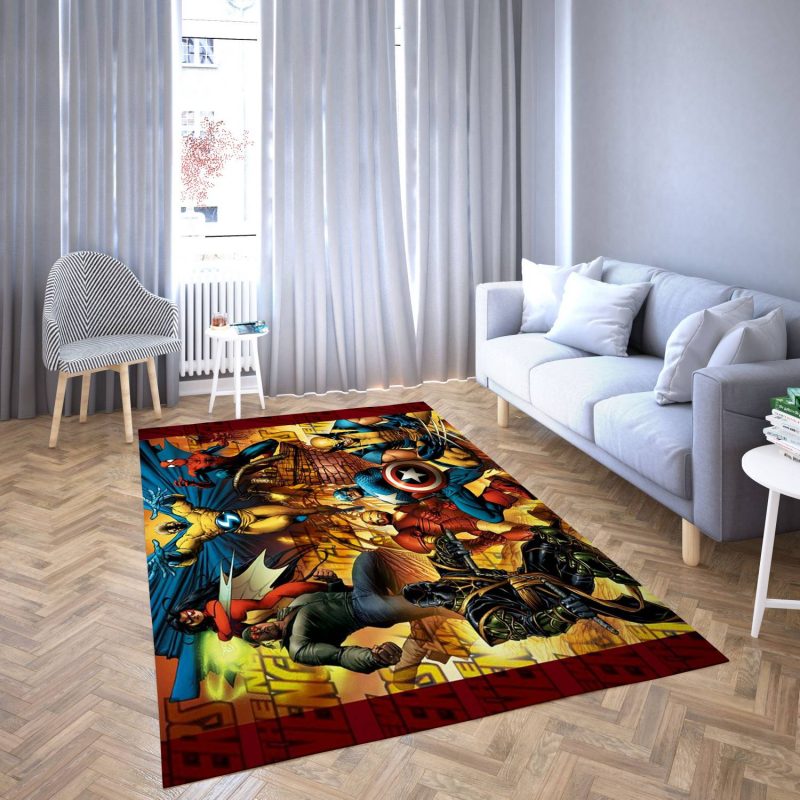 Marvel Avengers All Hero Carpet Living Room Rugs 34