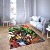 Marvel The Arvengers Hulk And Captain America Carpet Living Room Rugs