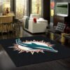 Miami Dolphins Nfl Carpet Living Room Rugs 1