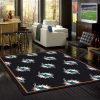 Miami Dolphins Repeat Carpet Living Room Rugs