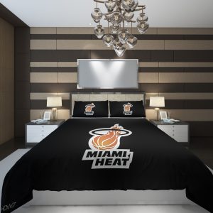 Miami Heat 3 NBA Basketball ize Duvet Cover and Pillowcase Set Bedding Set