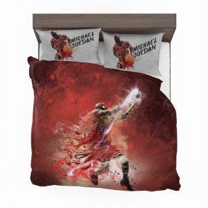 Michael Jordan Nba Basketball Duvet Cover and Pillowcase Set Bedding Set