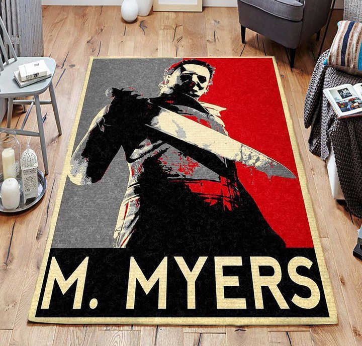 Michael Myers Horror Living Room Rugs Carpet 8