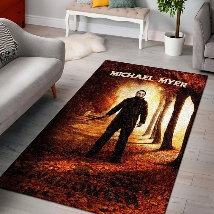 Michael Myers Horror Living Room Rugs Carpet 9