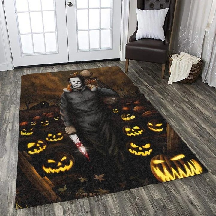 Michael Myers Scary Movie Living Room Rug Carpet