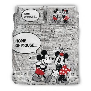 Mickey Minnie Disney 254 Duvet Cover and Pillowcase Set Bedding Set