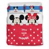 Mickey Minnie Disney 462 Duvet Cover and Pillowcase Set Bedding Set