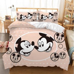 Mickey Minnie Mouse 226 Duvet Cover and Pillowcase Set Bedding Set