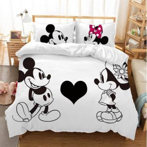 Mickey Minnie Mouse 227 Duvet Cover and Pillowcase Set Bedding Set