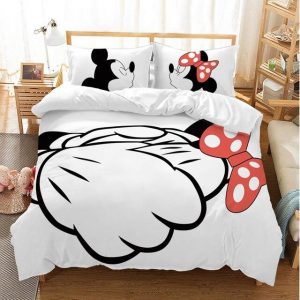 Mickey Minnie Mouse 228 Duvet Cover and Pillowcase Set Bedding Set