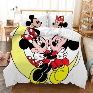 Mickey Minnie Mouse 236 Duvet Cover and Pillowcase Set Bedding Set