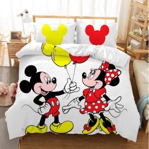 Mickey Minnie Mouse 237 Duvet Cover and Pillowcase Set Bedding Set