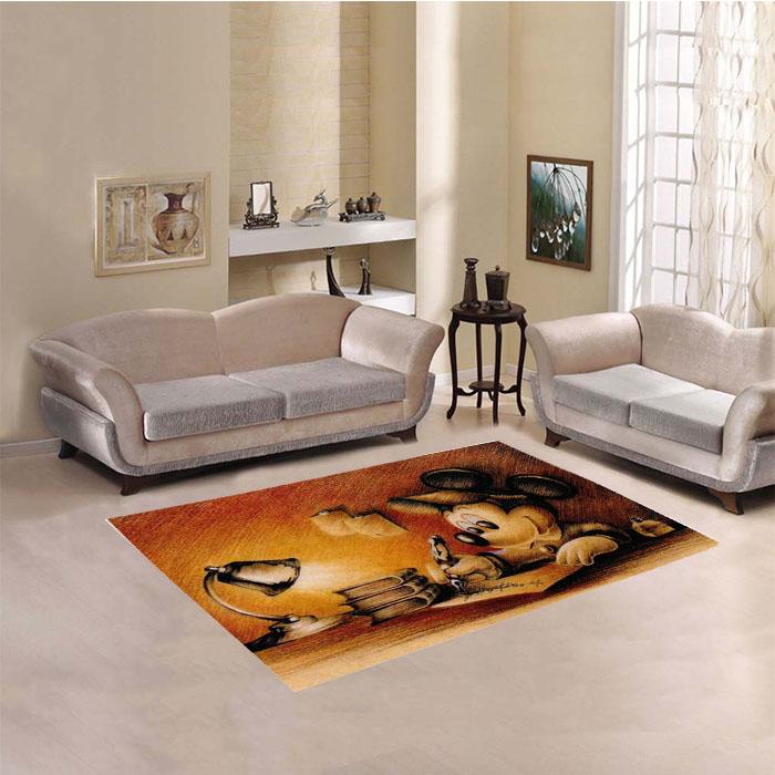 Mickey Mouse Sketch Living Room Rug Carpet