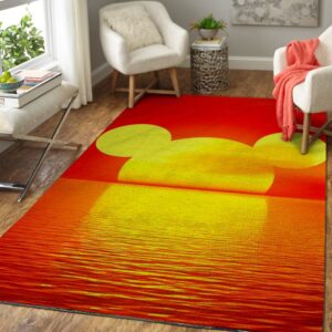 Mickey Mouse as the Sun Living Room Rug Carpet