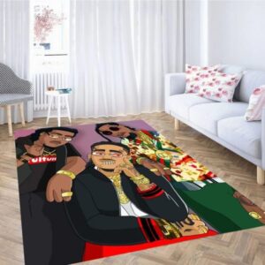 Migos family guy carpet living room rug