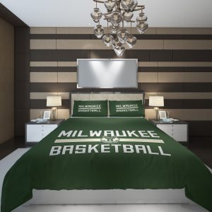 Milwaukee Bucks 1 NBA Basketball ize Duvet Cover and Pillowcase Set Bedding Set