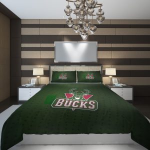 Milwaukee Bucks4 NBA Basketball ize Duvet Cover and Pillowcase Set Bedding Set