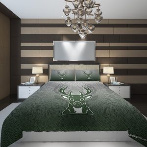 Milwaukee Bucks6 NBA Basketball ize Duvet Cover and Pillowcase Set Bedding Set